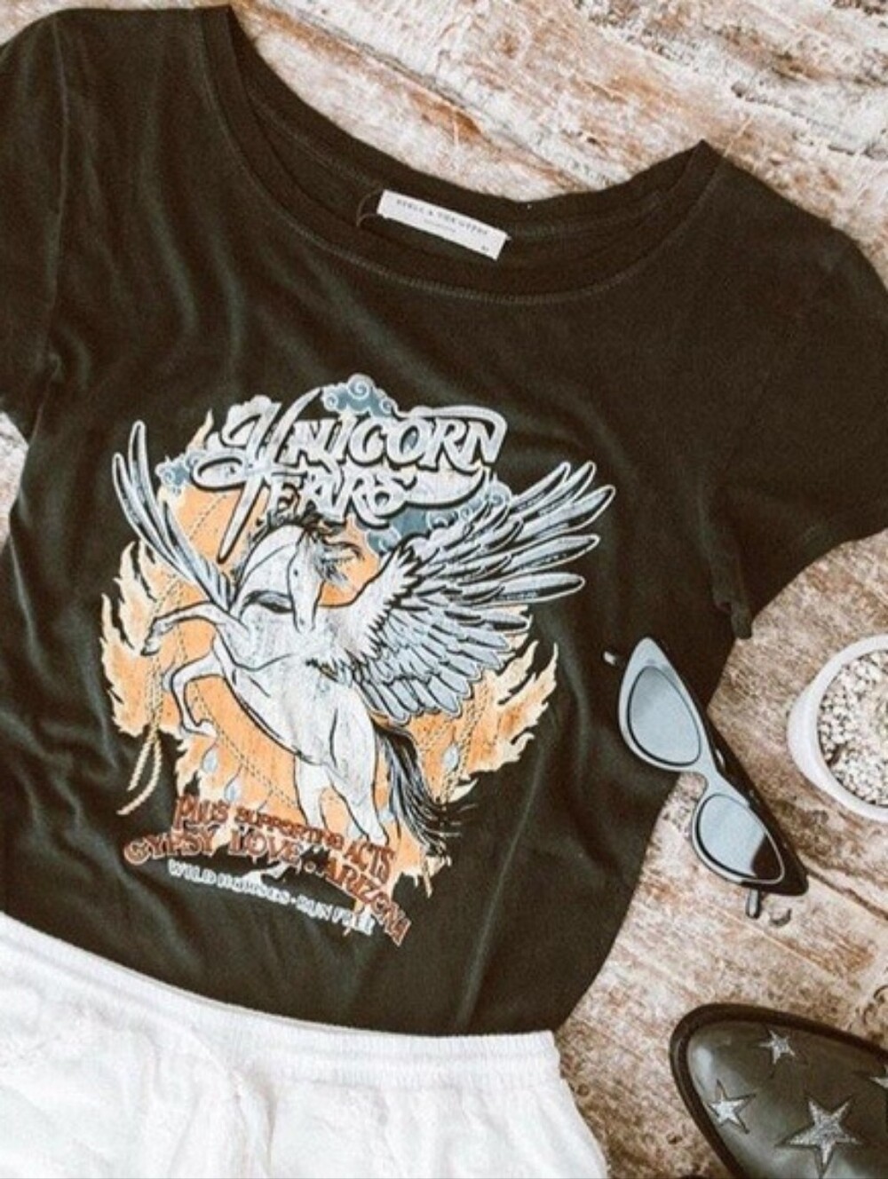 Spell Unicorn Tears Tee RARE SZ L NWT π€π§‘ - Picture 3 of 11